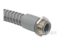 AD 172P, für Rohrschützer 21mm, Außengewinde PG16, IP40, PA6, -35°C/+80°C, grau, 